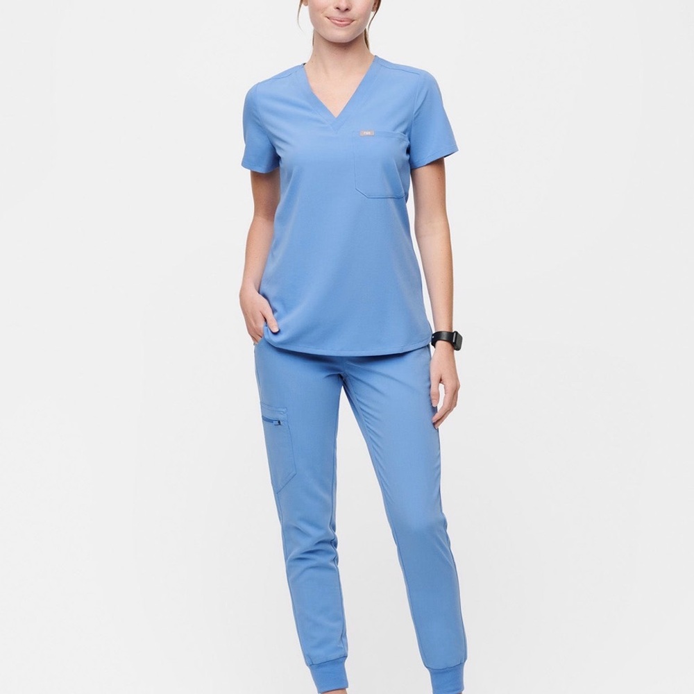 Figs Women's Blue Scrub Set small